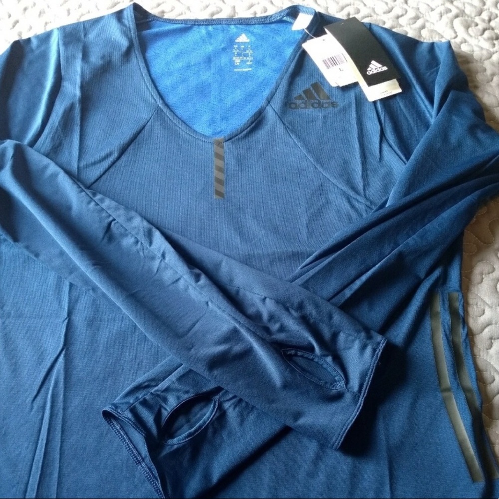 Adidas RARE Adizero Slim Fit Long Sleeve Tee Size L
